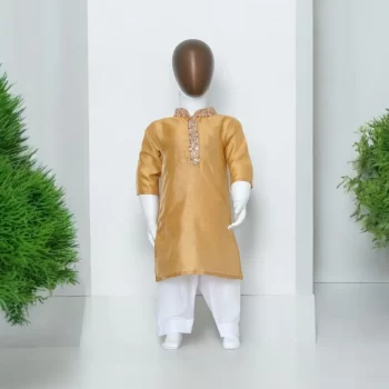 Ethnic Golden Kurta Set