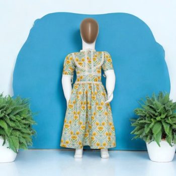 Printed Duchess Frock.