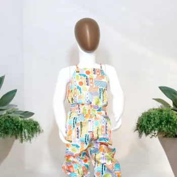 Girls Printed Jumpsuit.
