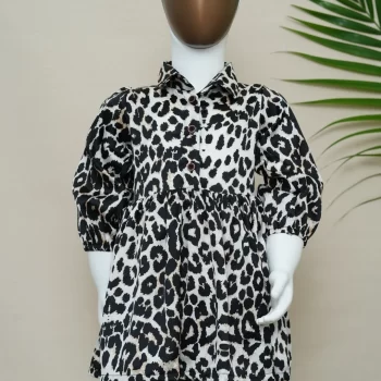 girls' animal print frock