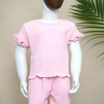 girls' t-shirt and shorts set
