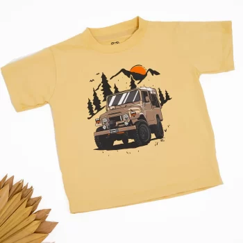 Kids car print t-shirt