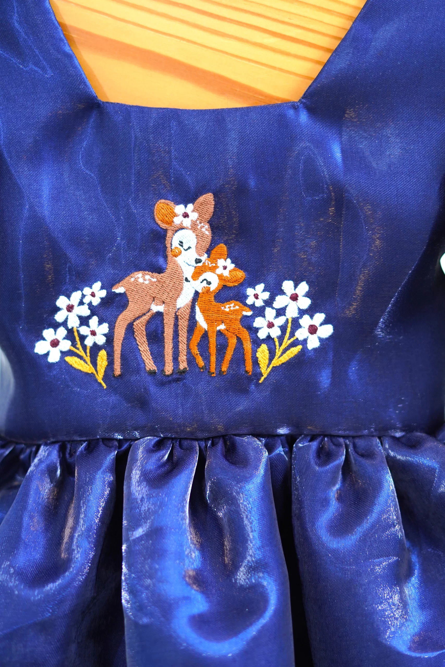 Embroidered party frock