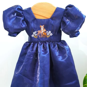 Embroidered party frock