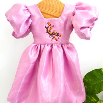 Pink puff frock