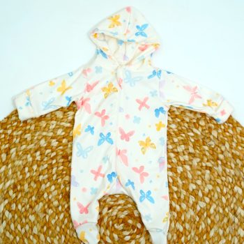 baby hooded romper