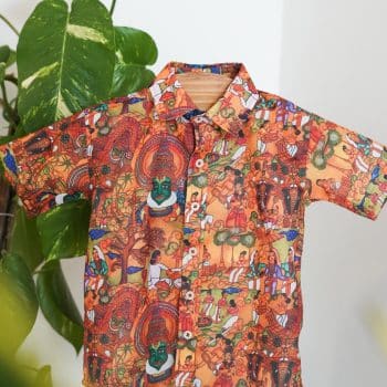 Kerala mural kids shirt