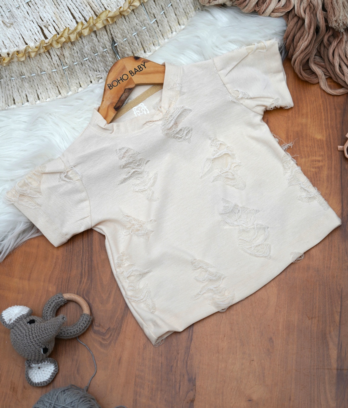 Distressed kids t-shirt