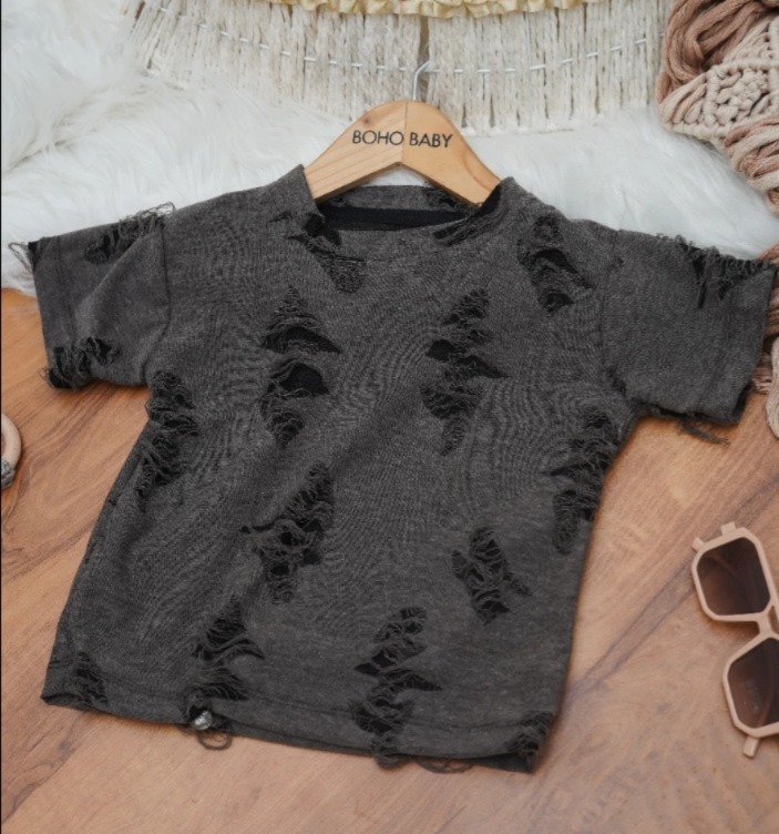 Distressed kids t-shirt