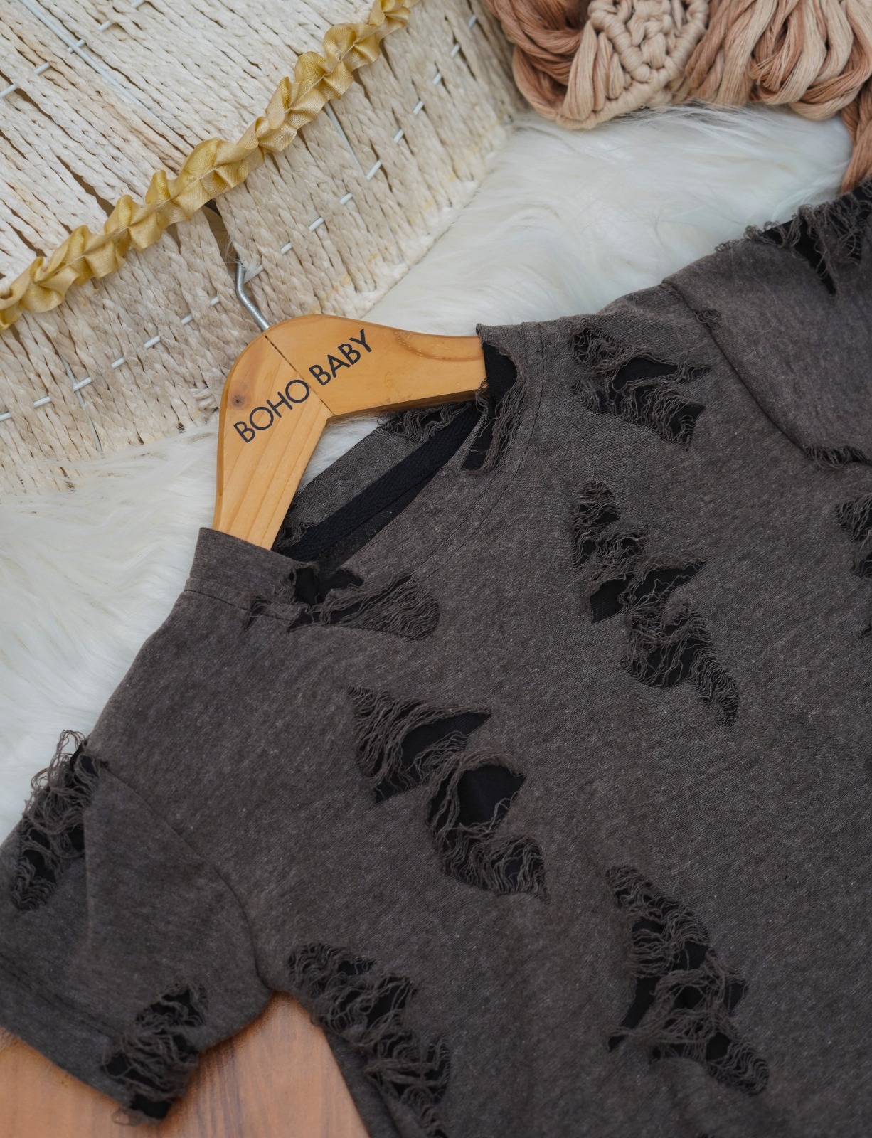 Distressed kids t-shirt