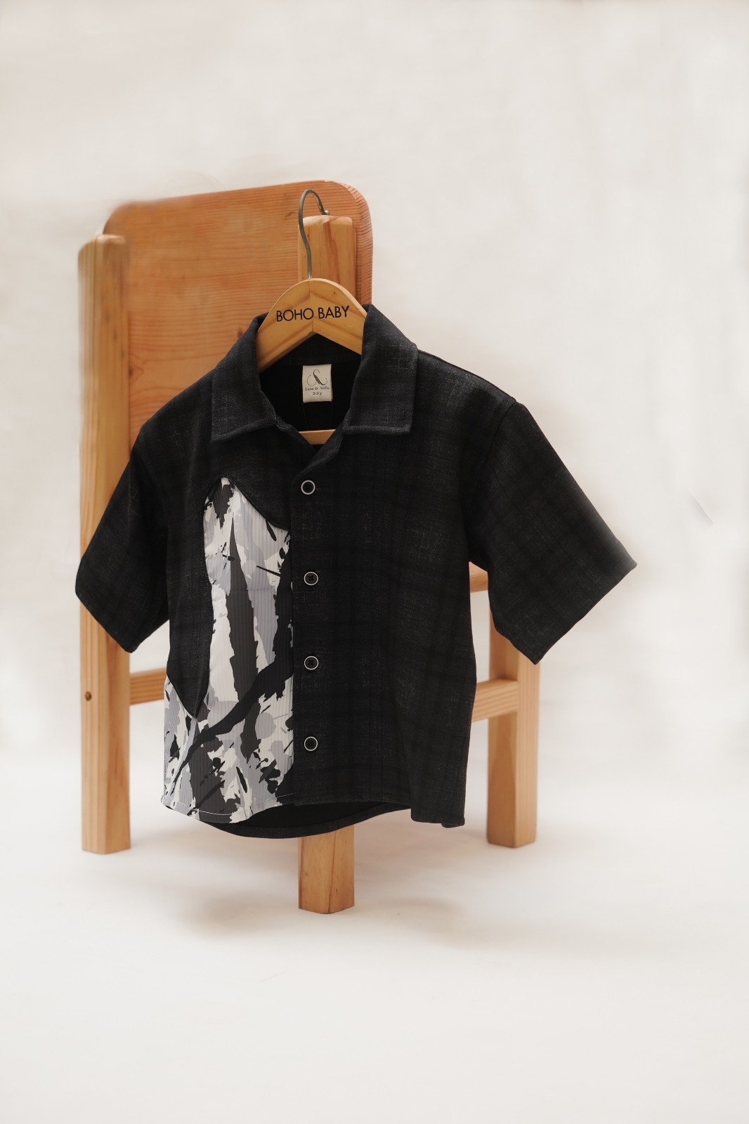 Boys Patchwork Shirt