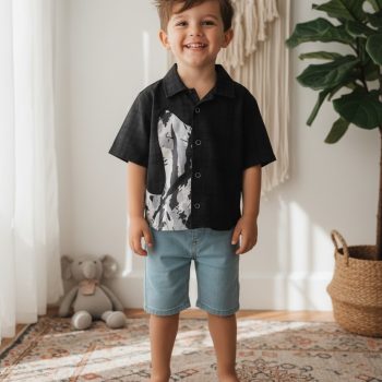 Boys Patchwork Shirt