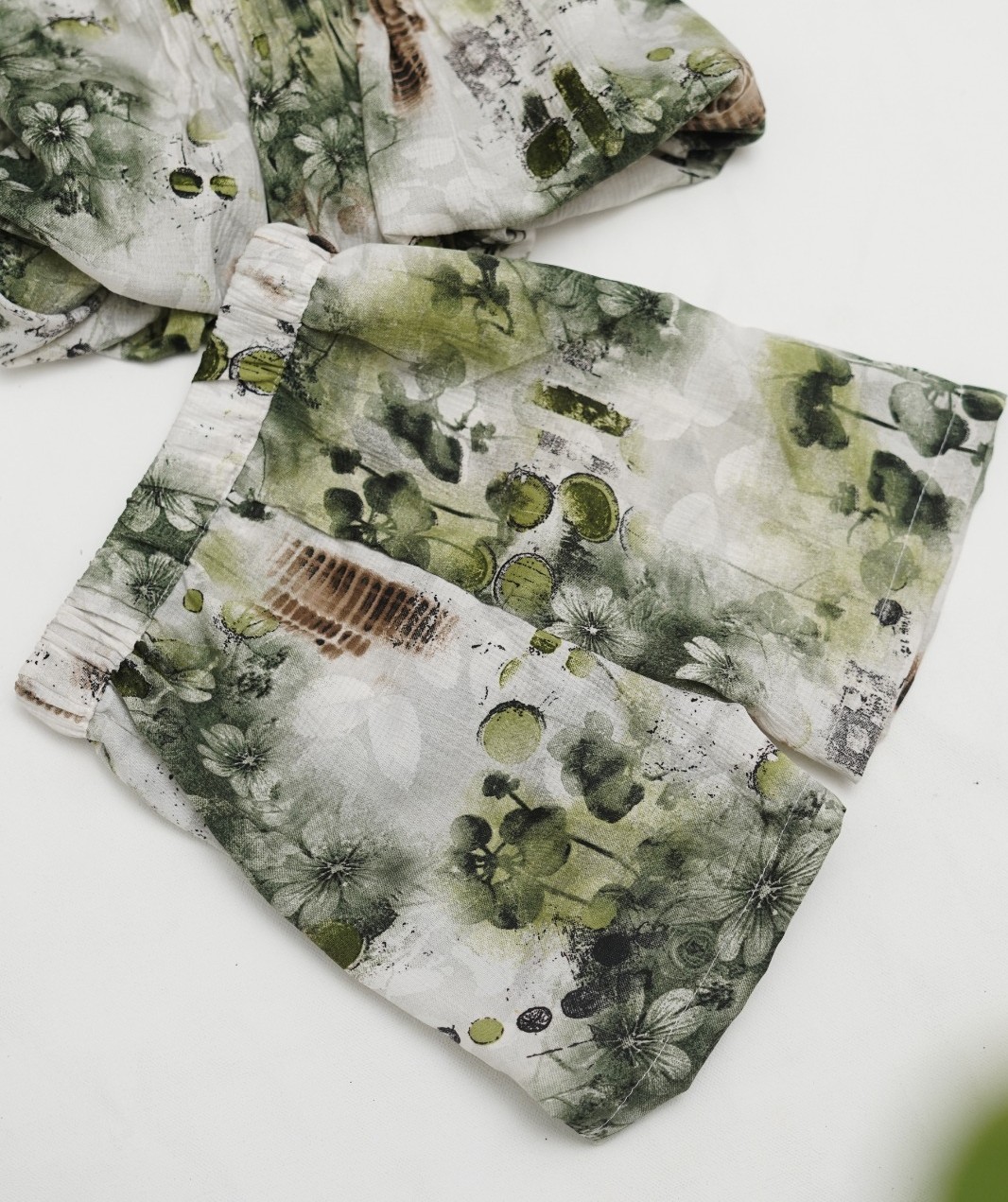 Kids Floral Co-ord Set | Stylish Puff Sleeve Top - Image 5