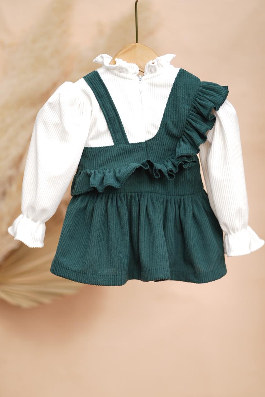 black pinafore dress for baby girl