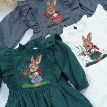 corduroy frock for baby girls