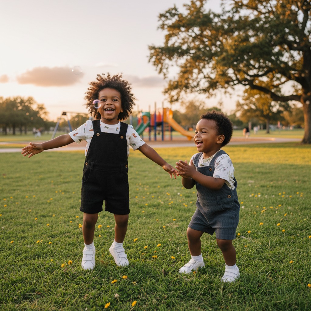 boys dungaree shorts set