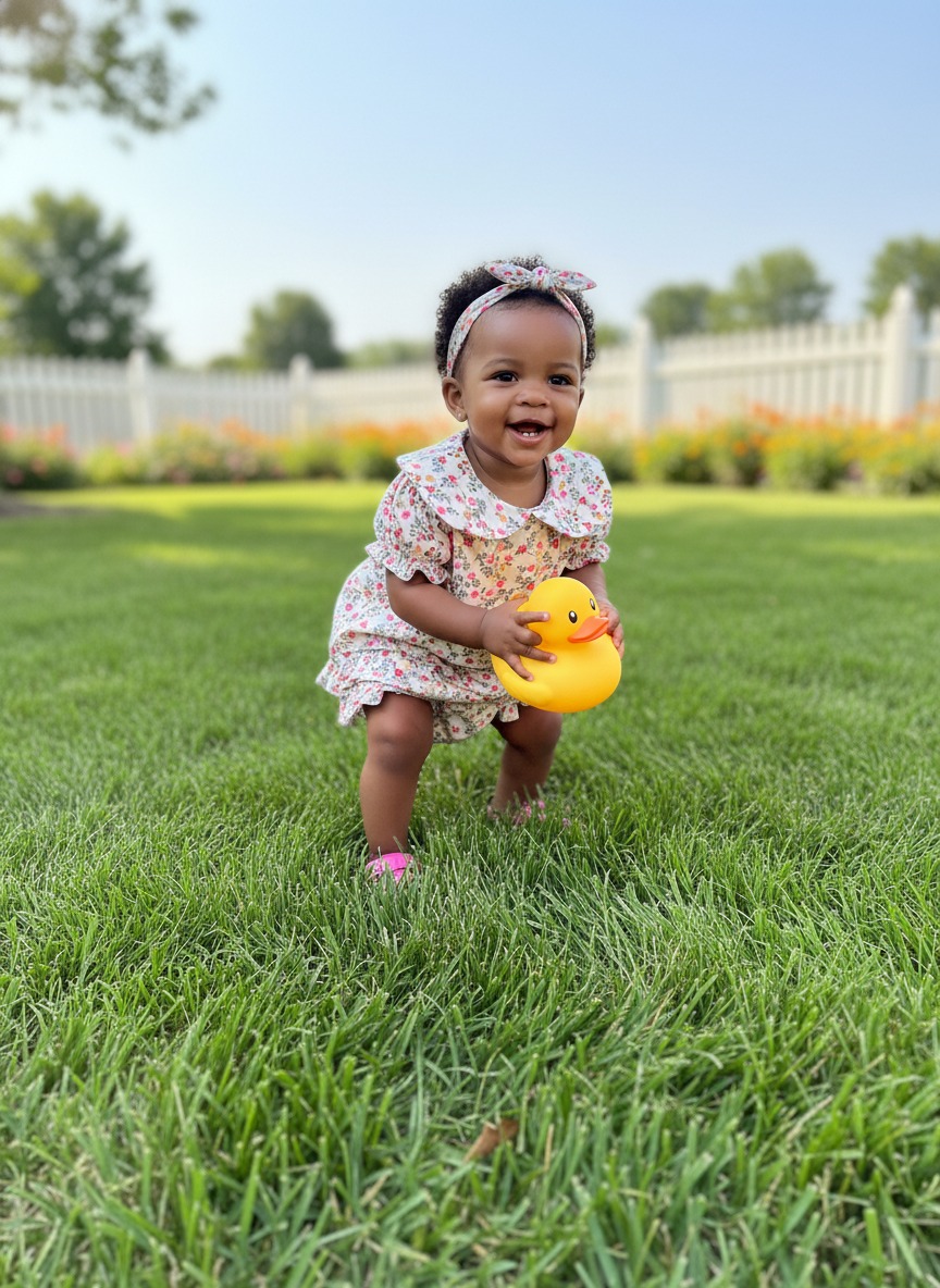 baby floral bloomer set