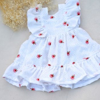girls white frock