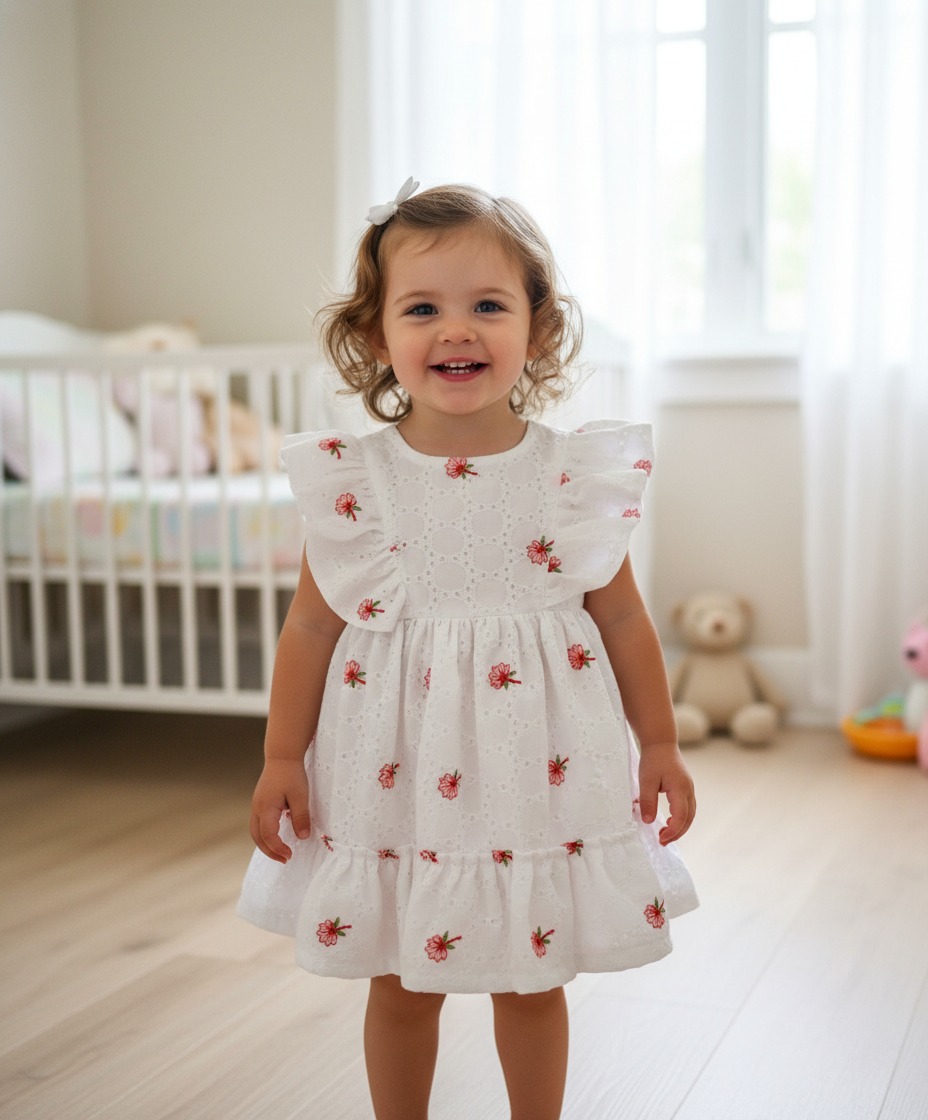 girls white frock