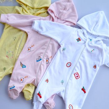 baby hooded sleepsuit