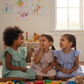 striped casual wear frock