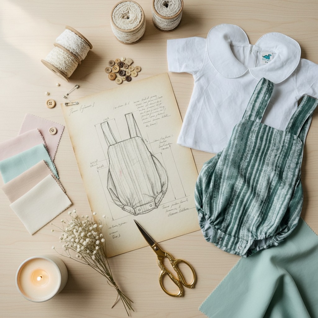 baby striped bloomer set