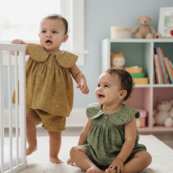 baby floral top shorts set
