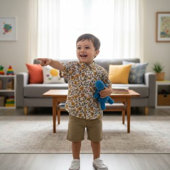 baby floral printed shirt