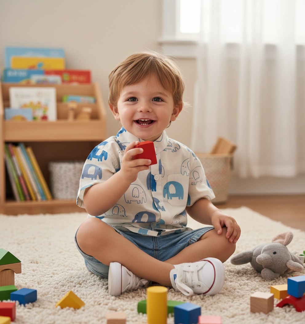baby elephant printed shirt