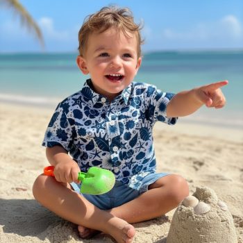 baby ocean print shirt
