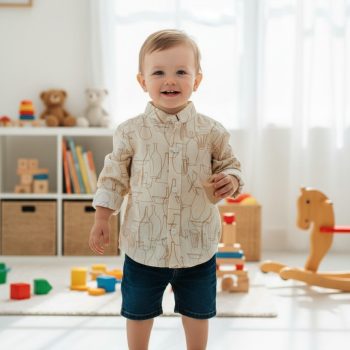 baby printed full sleeve shirt
