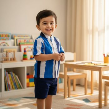 baby striped short sleeve shirt
