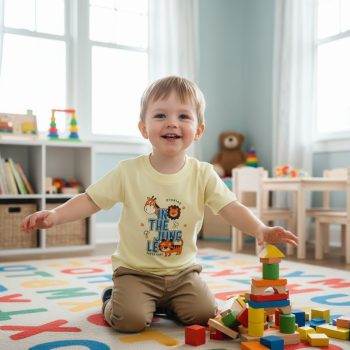 baby jungle print t shirt