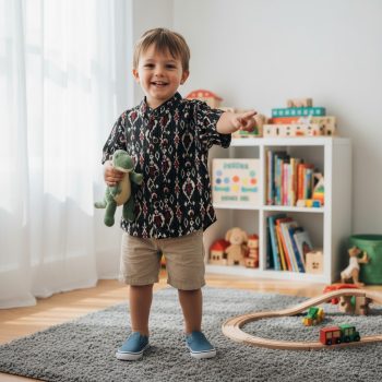 Baby Ethnic Ikat Pattern Shirt