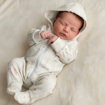 baby animal print sleepsuit