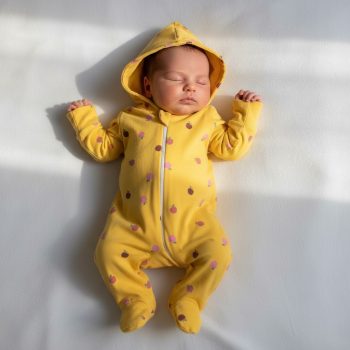 baby hooded sleepsuit