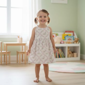 baby printed summer frock