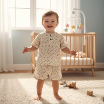 Baby Cherry Print Co Ord Set